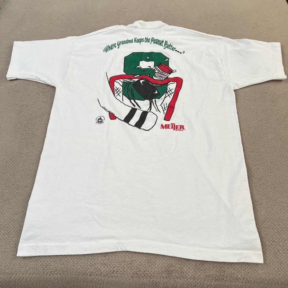 Vintage 1990s Michigan state university hockey shirt Size XL